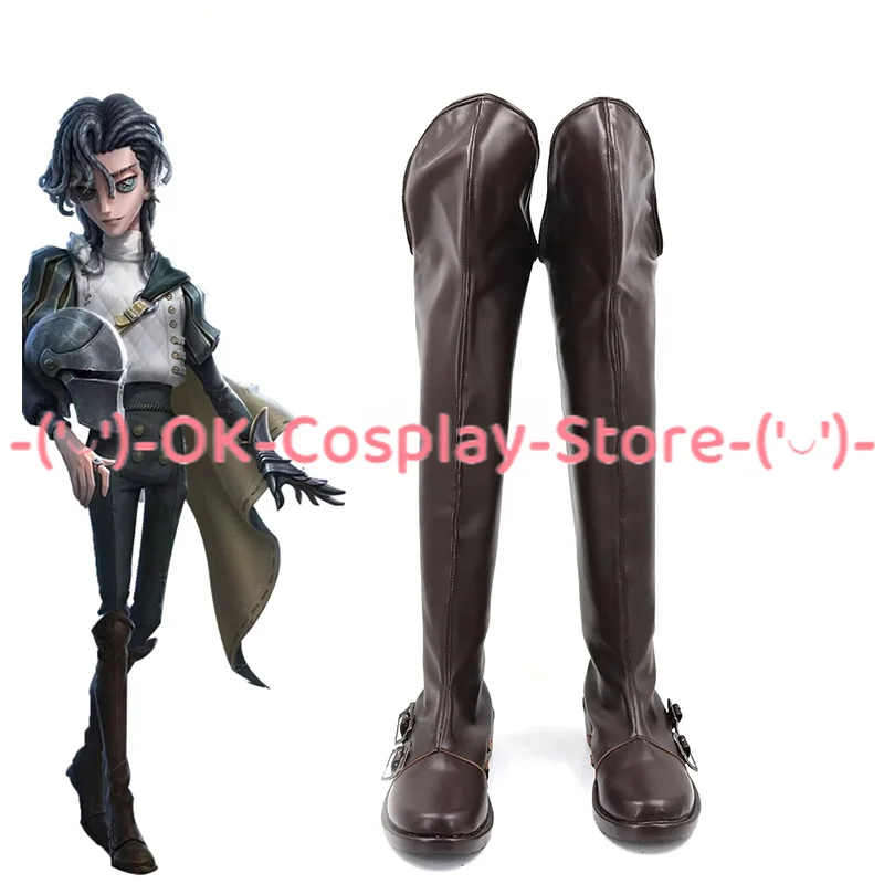 Game Identity V Richard Sterling Cosplay Shoes Forward William Ellis Cosplay Prop Halloween Carnival Boots PU Shoes Custom Made