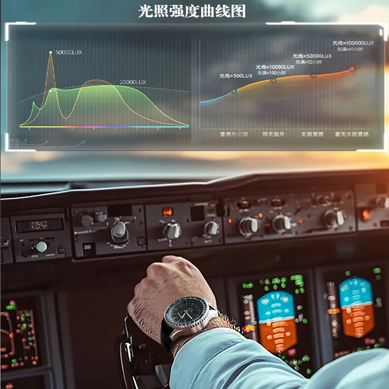 2025 مؤشر الساعة الإلكترونية نوع الشمسية شحن موجة الضوء ساعة عمر البطارية الطويل محرك الطاقة الخفيفة حافظة من الفولاذ المقاوم للصدأ