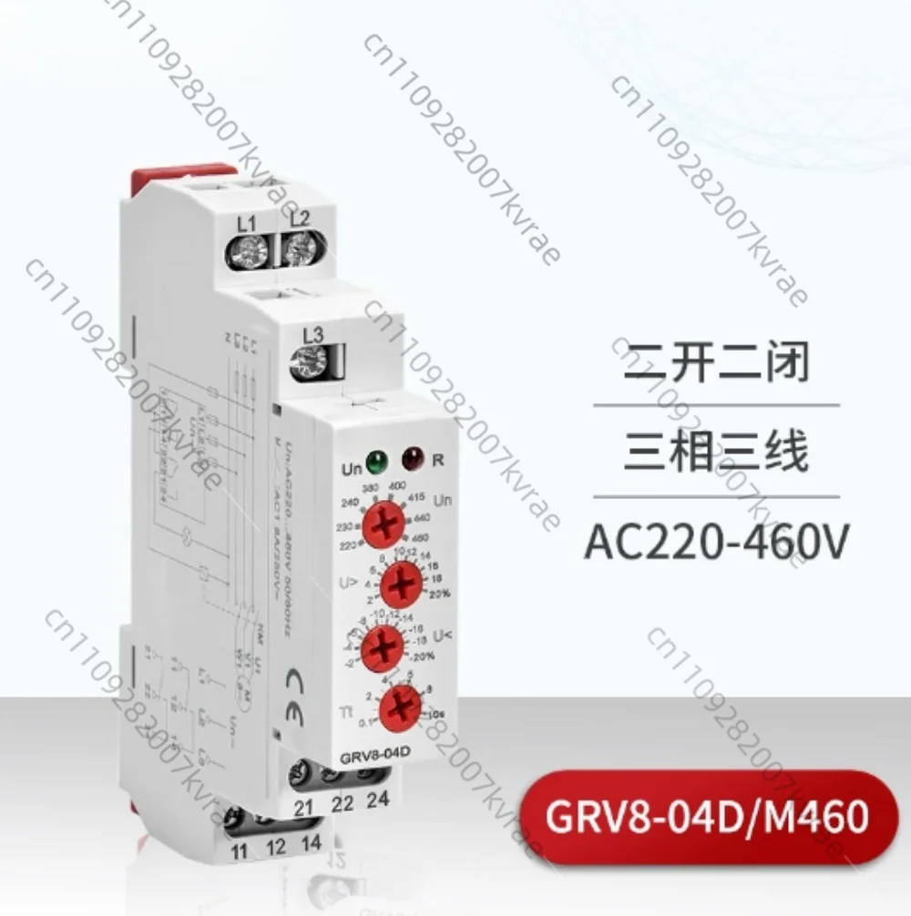 380V Phase Sequence Protection Relay GRV8-03D/04D/05D for GEYA