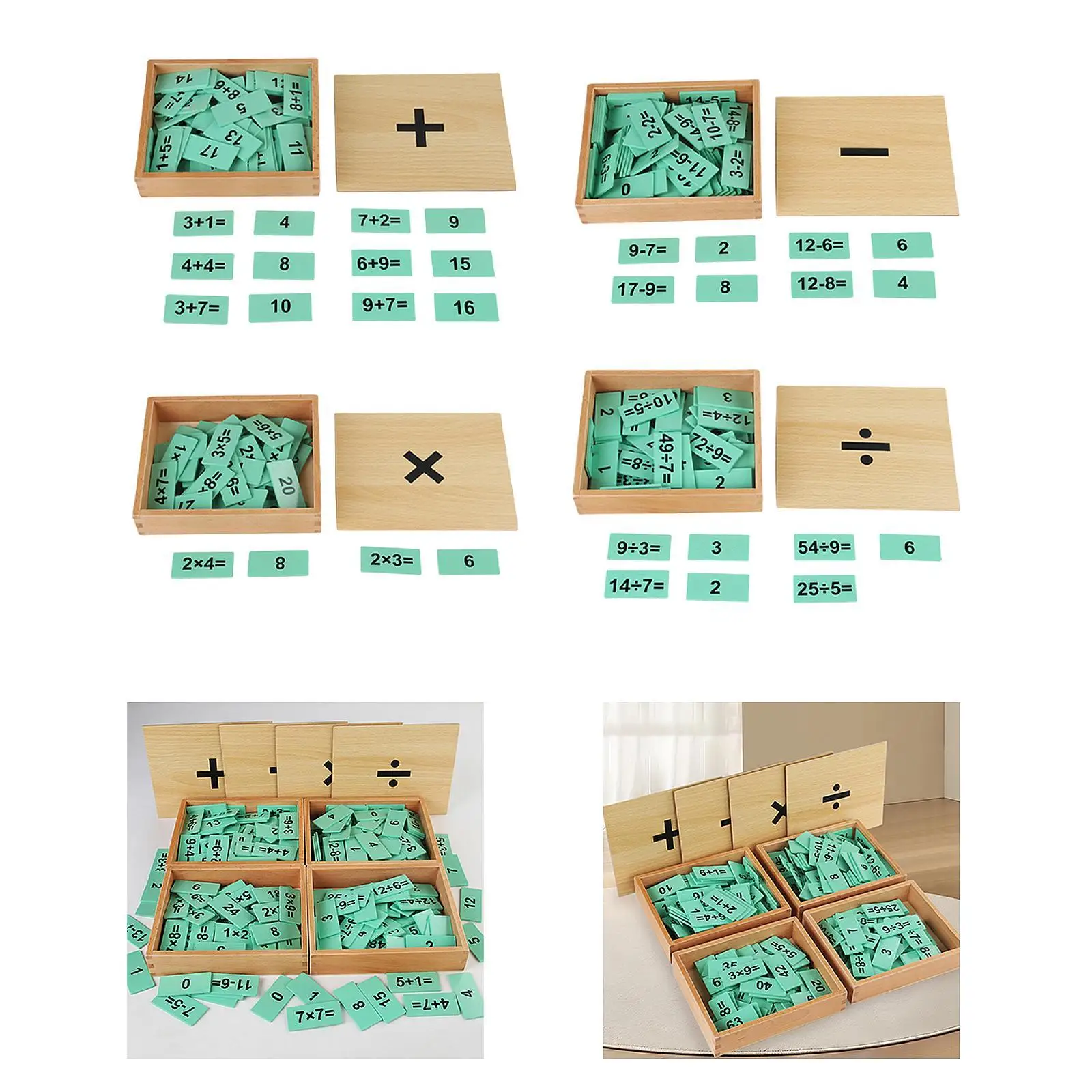 Brinquedos matemáticos montessori brinquedos de madeira brinquedo matemático leve presente de aniversário fácil