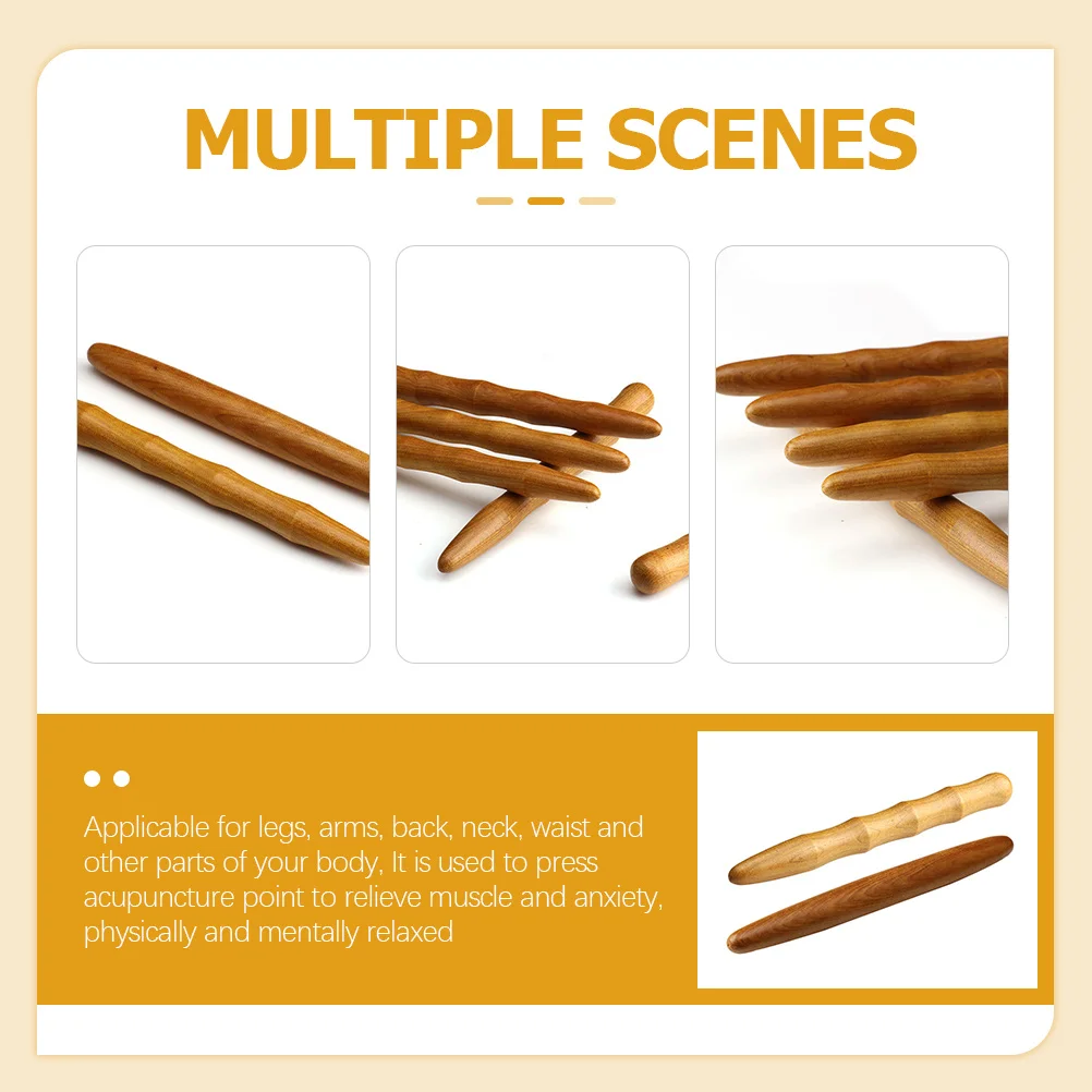 

2 шт. гладкие стержни, легкая фиксация, массажер для акупунктурных точек для путешествий, домашнего использования, массажный стержень, массажер для тела