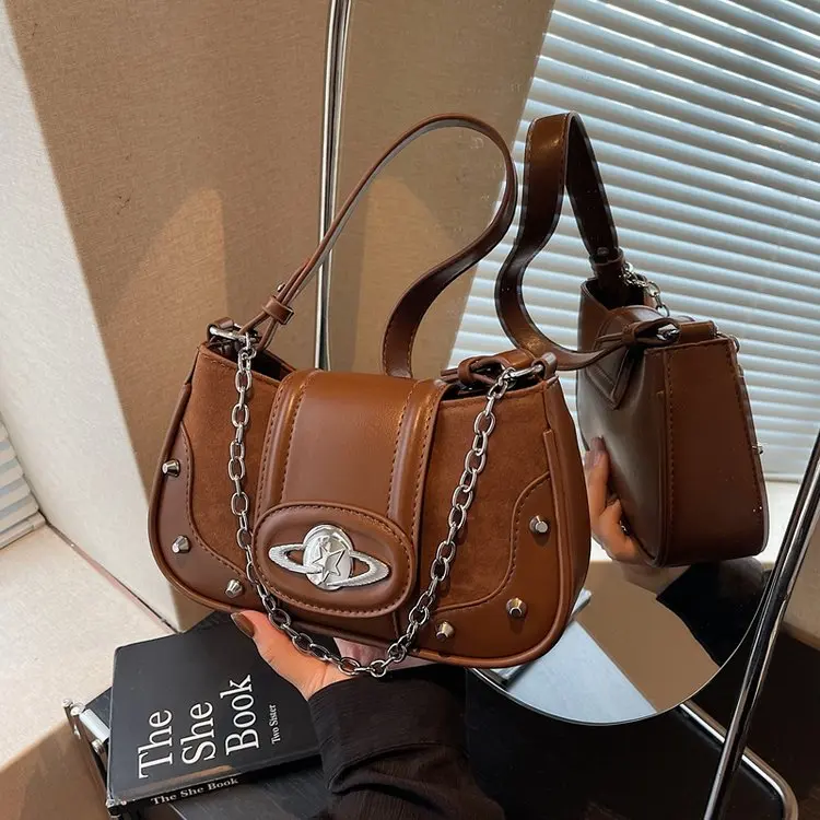 

Новинка 2024 года, модная тенденция 2515, универсальная сумка через плечо, легкая, роскошная, стильная, ниша, простая повседневная сумка-мессенджер