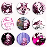 Sarvente Anime Soft Button Pin Friday Night Funkin Game Character Cartoon Brooch Badge Bag Decor Gamer Collect Friends Gifts