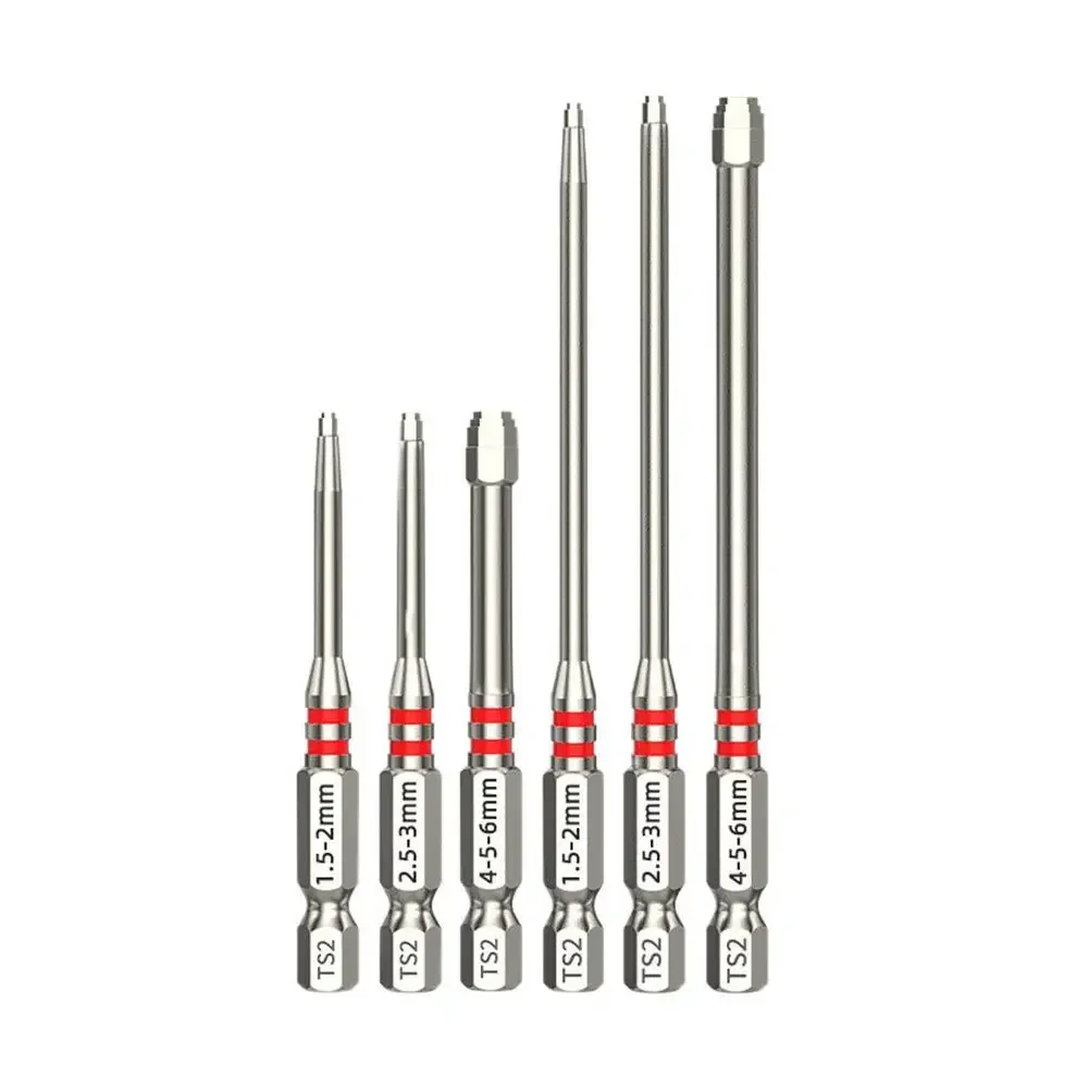 6-teiliges Pagoden-Stufenschraubendreher-Bit-Set aus S2-Legierungsstahl mit Magnetischem Sechskantschaft, Multifunktionale Bits für Elektrobohrer und Schraubendreher – Detail 8