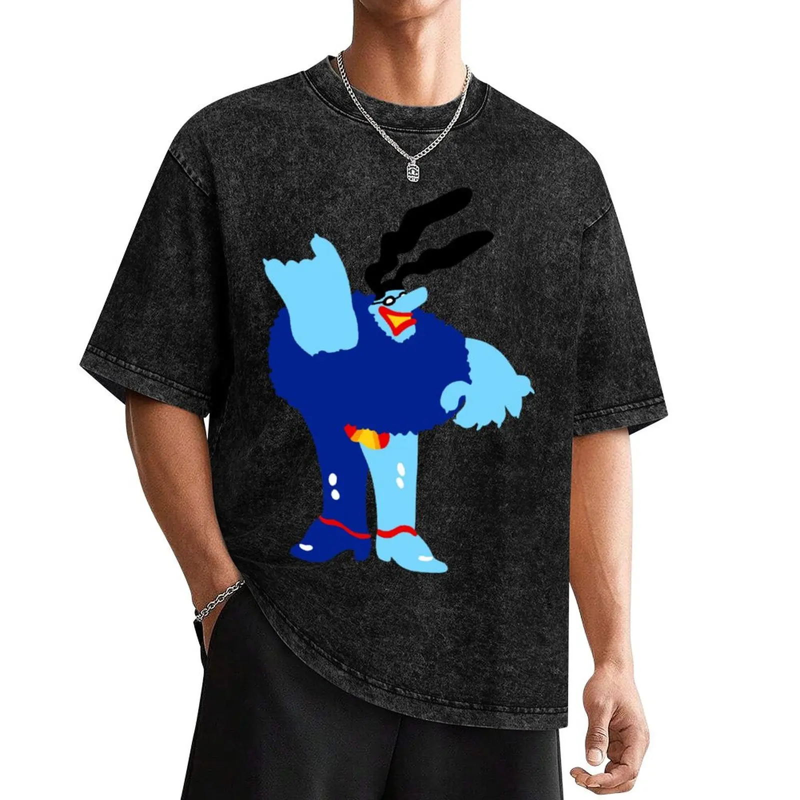 

Minimal Blue Meanie T-Shirt blacks anime clothes man clothes t shirts for men cotton