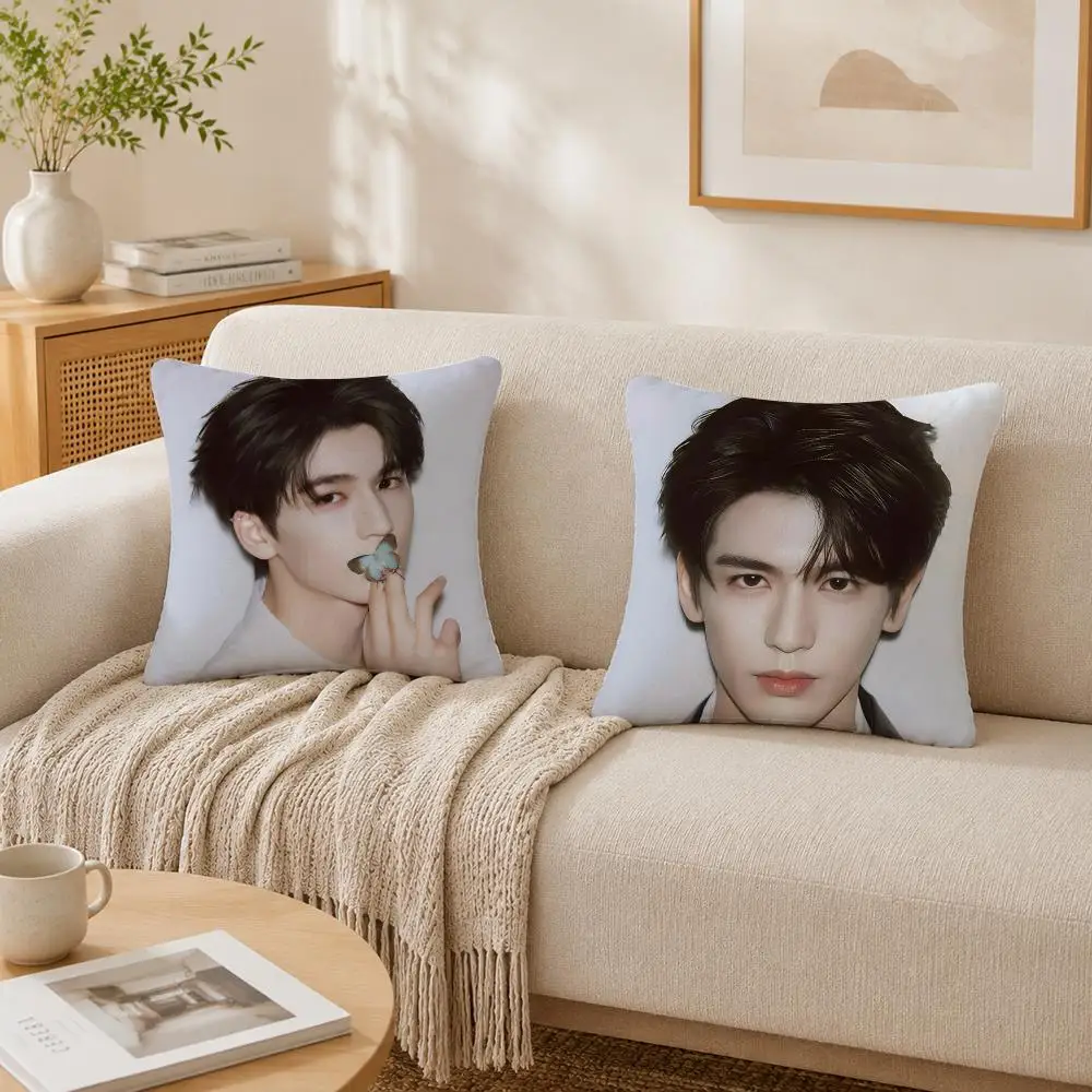Actor Z-Zhang Linghe Cushion Cover Plush Decorative Pillow Case With Hidden Zipper Cutecore Room Decor For Home