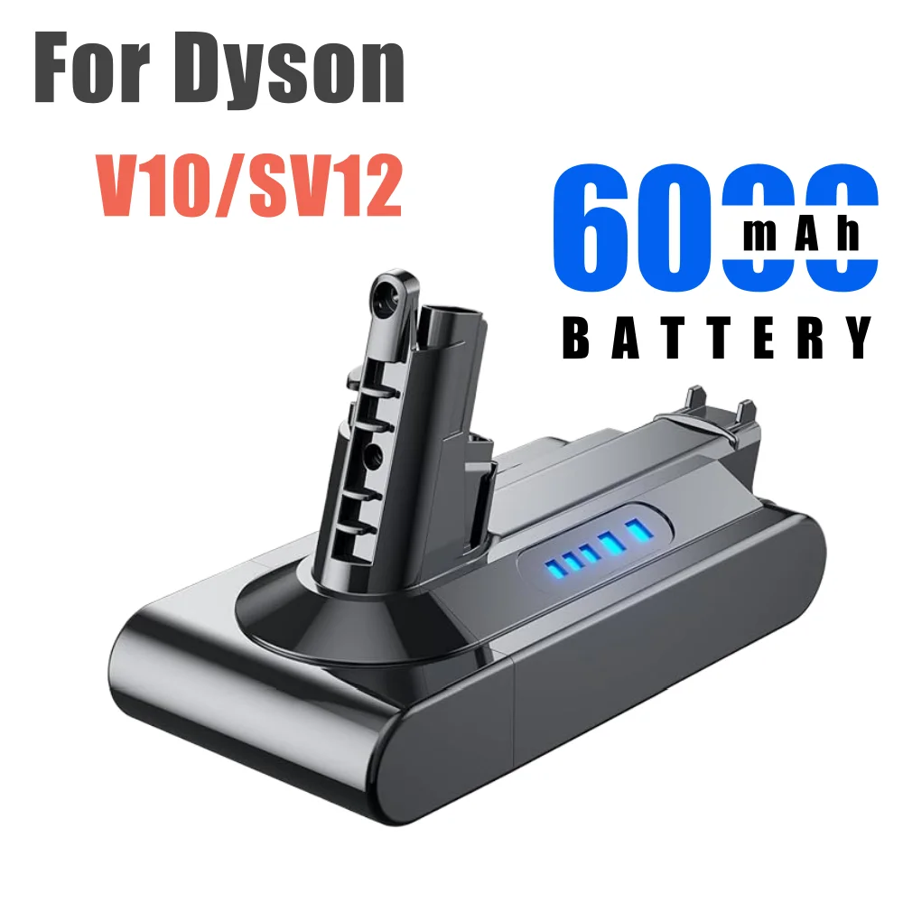 6000mAh Replacement Battery for Dyson V10 Battery for SV12 V10 Animal/Absolute/Motorhead/Fluffy | 242151 Replacement Battery