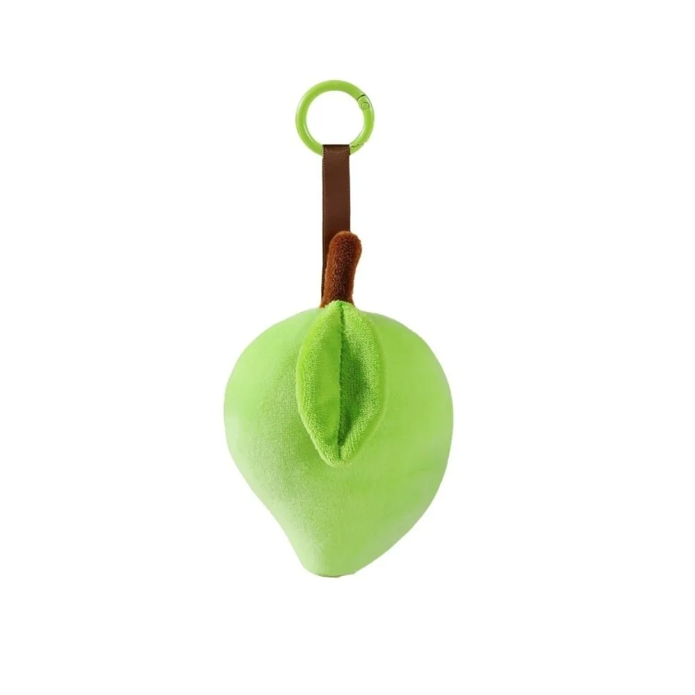 

Fashion Mango Fruit Key Chain Orange Lanyard Bag Pendant Solid Color Cartoon Key Ring Children