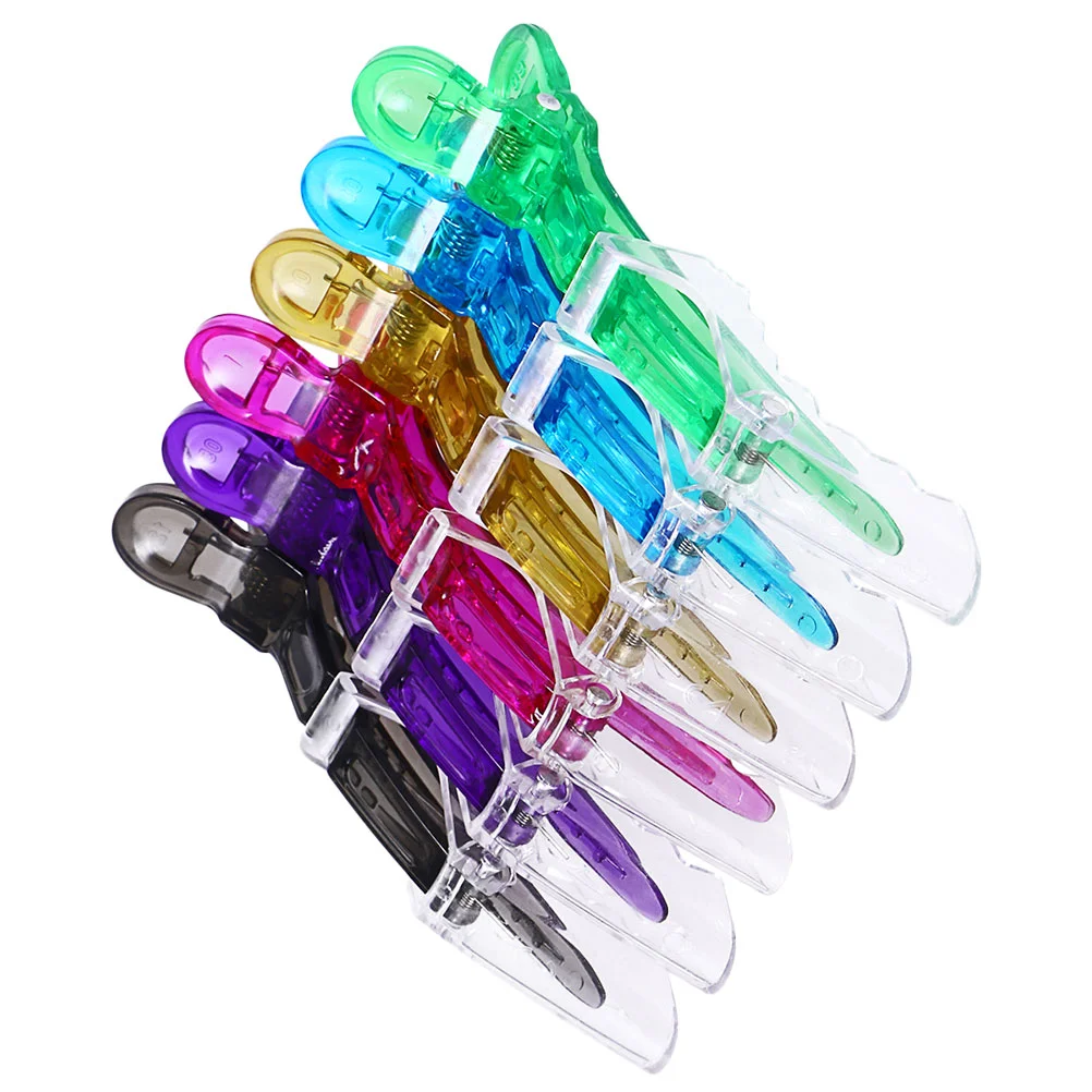 6 Pcs Alligator Clip Hair Clips Plastic DIY Pin Salon for Thick Hairstylist Accessories Hairpin Crocodile