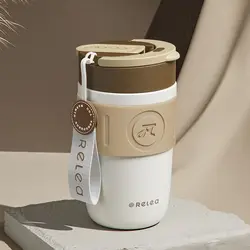 Youpin Relea-Tasse à café en acier inoxydable, thermos anti-fuite, d'extraction isotherme, tasse isotherme, bouteille d'eau pour l'extérieur, 400ml