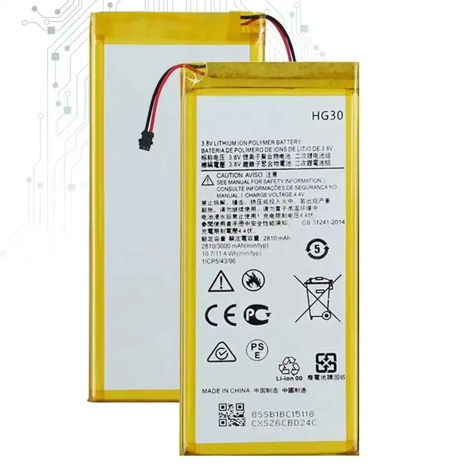 모토로라 모토 G5S 플러스 듀얼 XT1791 XT1792 XT1793 XT1794 XT1795 XT1805 용 HG30 배터리, 3900Mah
