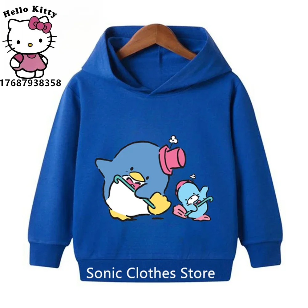 Tuxedosam Hoodie Kids Clothes Boys Girls Sweatshirt Fashion Pullover 3-12 Year Old Baby Sanrio Clothing