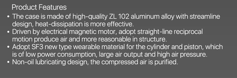 Cloudray 85W Luftkompressor Elektrische magnetische Luftpumpe für CO2-Lasergravur-Schneidemaschine ACO-388D – Detail 3