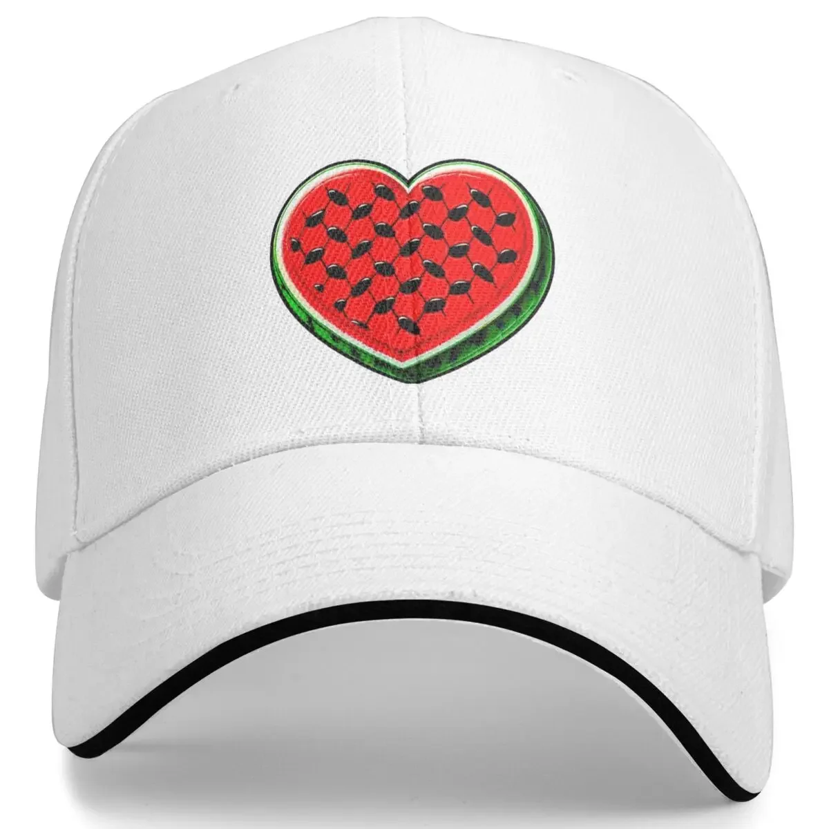 New Arrival This Is Not A Watermelon Baseball Caps Men Women Snapback Hats Magritte Parody Watermelon Keffiyeh Hat Adjustable