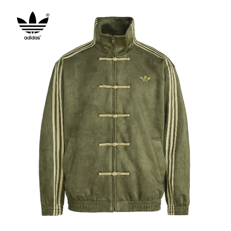 

Куртка adidas Originals CTT FW25 3.1 SOFT в новом китайском стиле с полосками и длинными рукавами KT3847