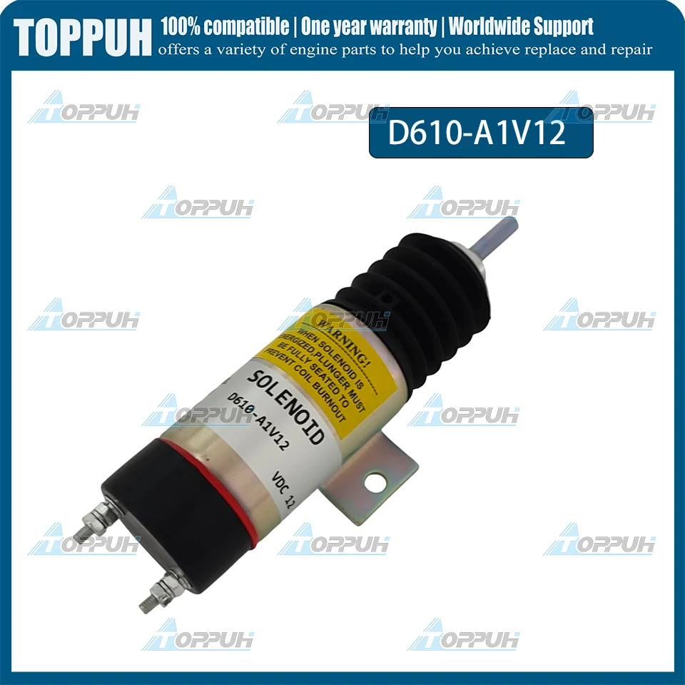 1pc 12V D610-A1V12 New solenoid Valve for Trombetta 12V Dual Coil Pull Solenoid