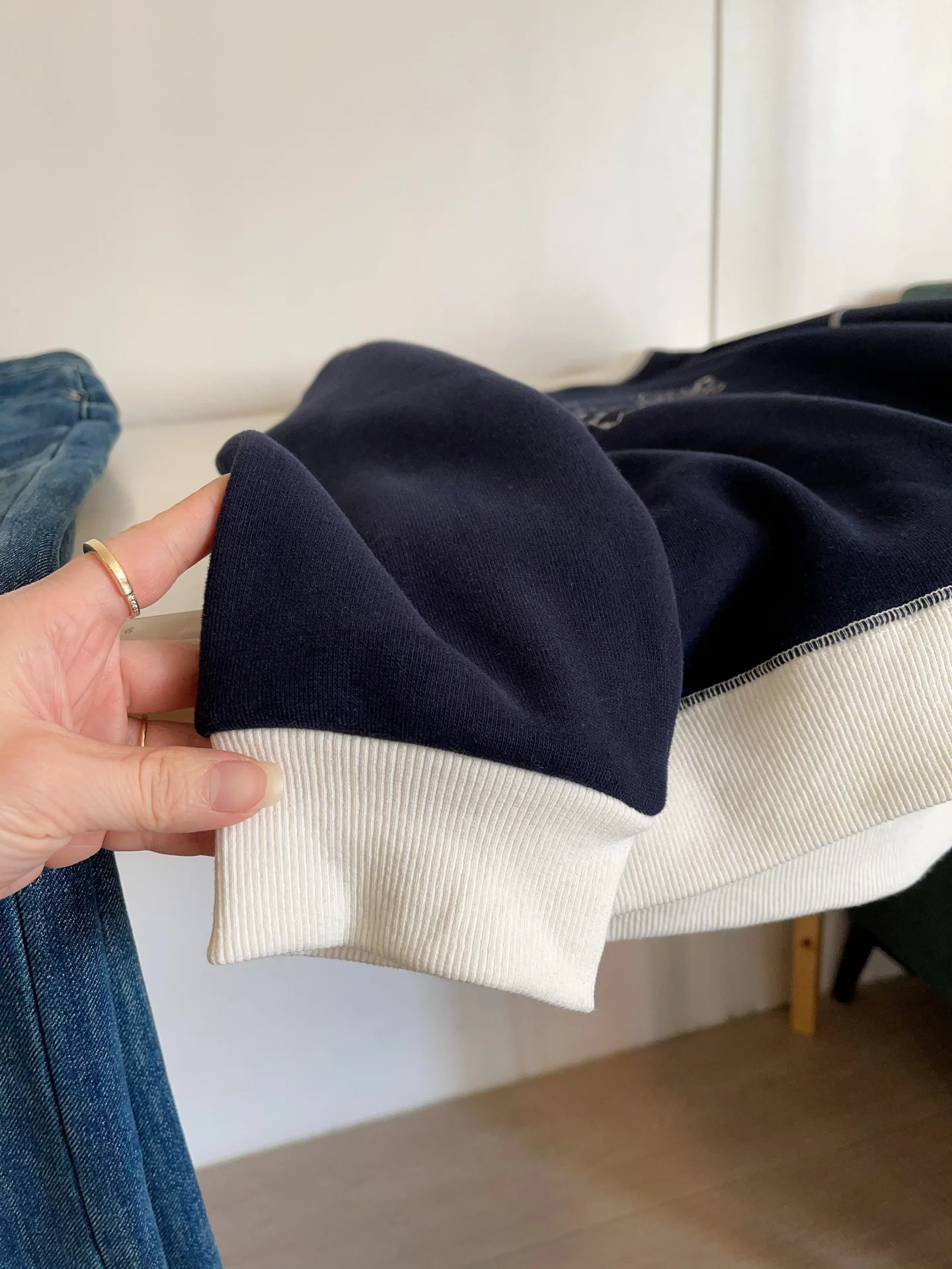 Korean Sle round Ne Sweatirt Women's Casual Print Color Blo Spring Autumn Faionable Comfortable Versatile Top