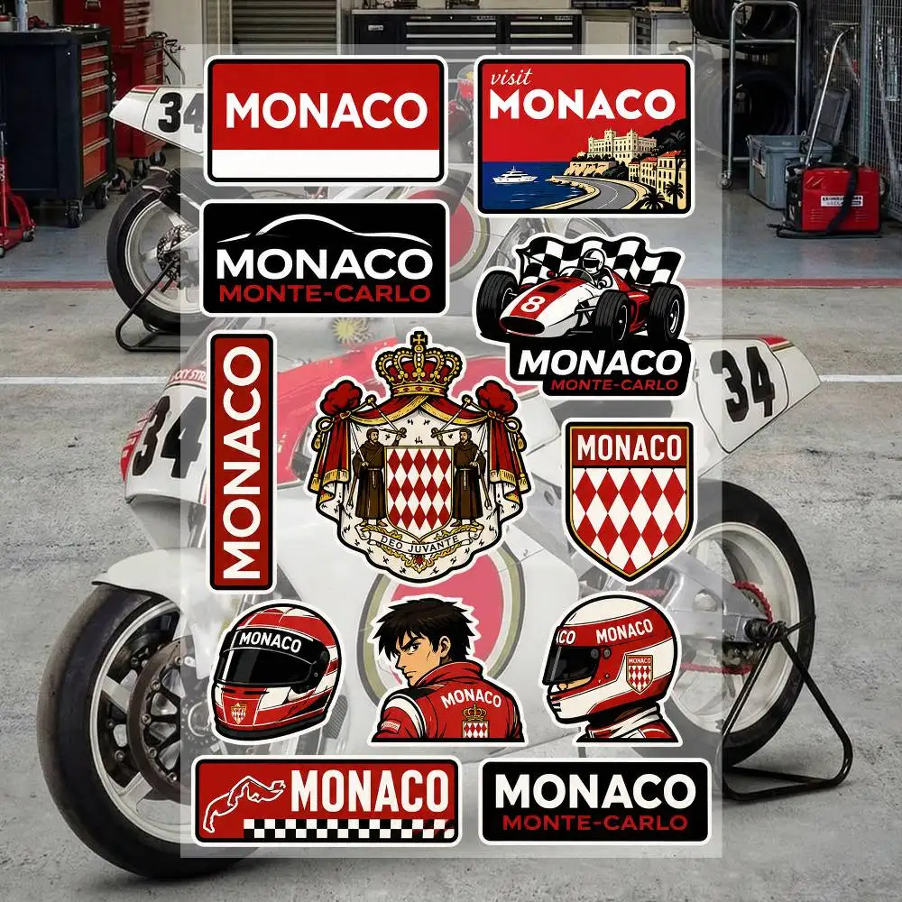 

M-onA-C-o Aesthetic Graffiti Waterproof PVC Stickers for Car Motorcycle Skateboard Helmet Notebook