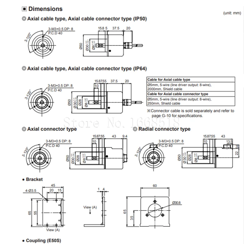 E50S8-360-3-T-24 E50S8-600-3-T-24 E50S8-1000-3-T-24 E50S8-500-3-T-24 AUTONICS New Rotary Encoder 3-T-24 3-N-24 6-L-5 3-V-24