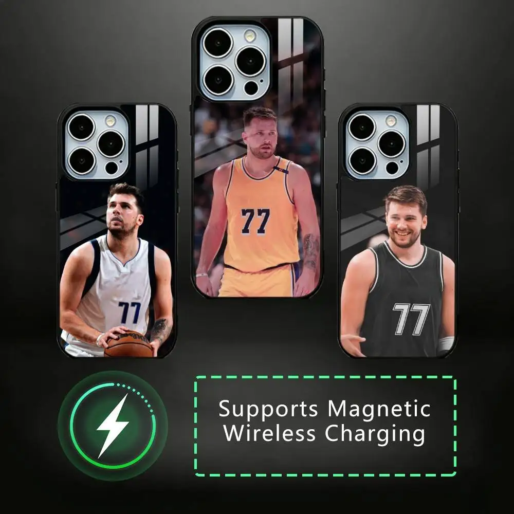 

L-Luka D-Doncic 77 Phone Case For iPhone17,16,15,14,13,12,11 Plus,Pro Magnetic For Magsafe Wireless Charging