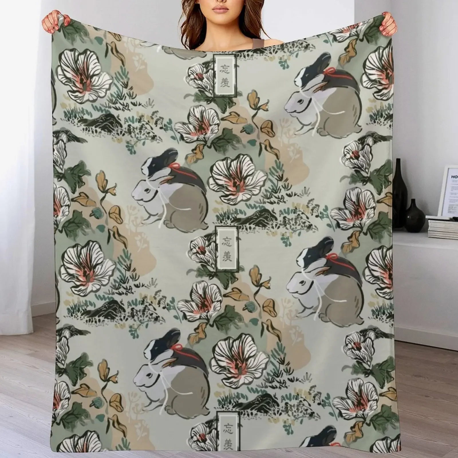 

WangXian [SEAMLESS TRADITIONAL] Throw Blanket Soft Home Decor Blanket for Couch Bedroom