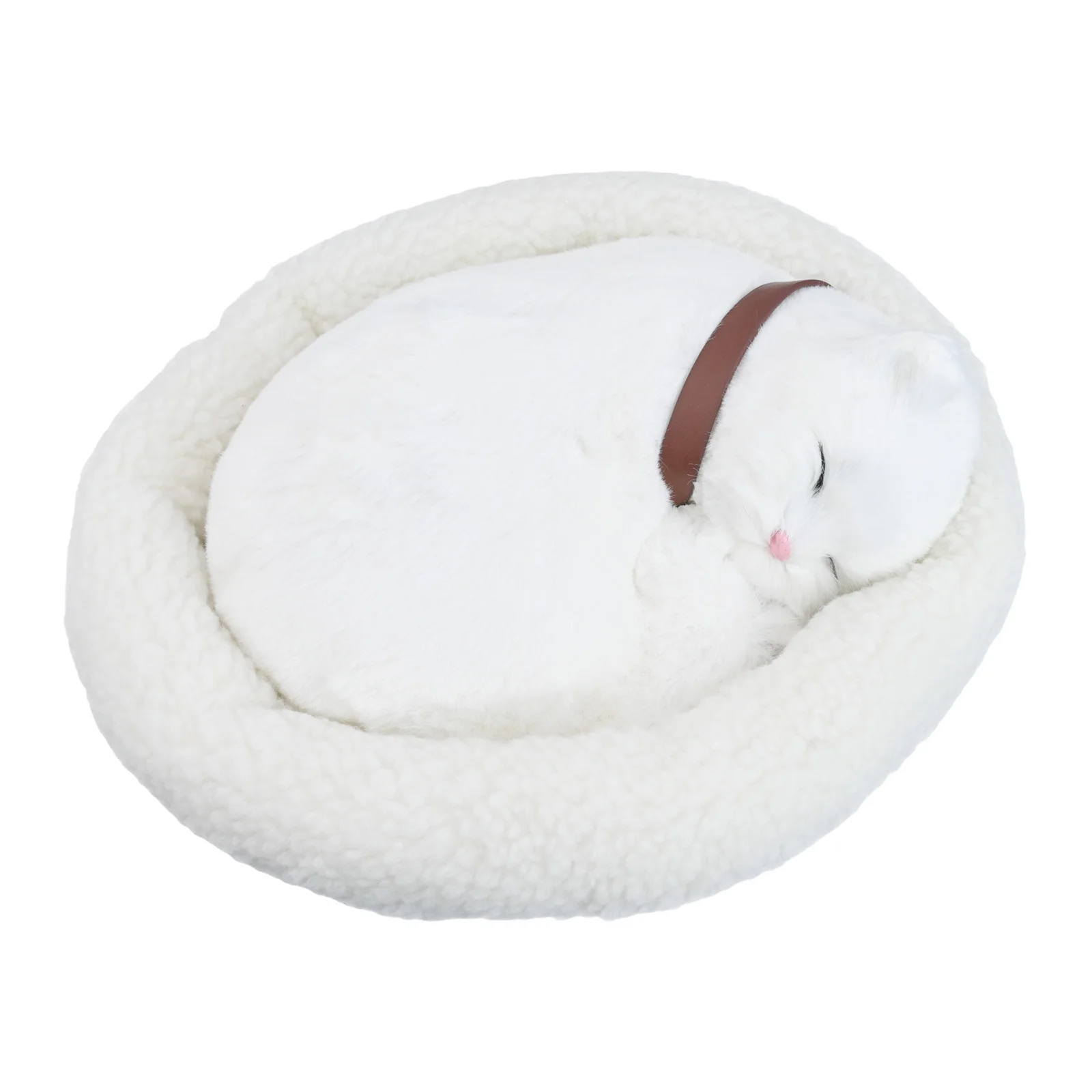 For Car Decoration Interactive Cat Doll Plush Toy For Home Decor Simulated Breathing Soft Material for versatile Use