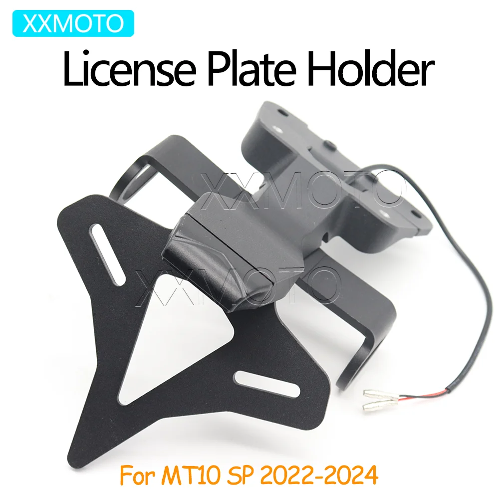 

For Yamaha MT10 MT 10 MT-10 SP 2022 2023 2024 Motorcycle License Plate Holder Rear Short Tailstock Frame Bracket