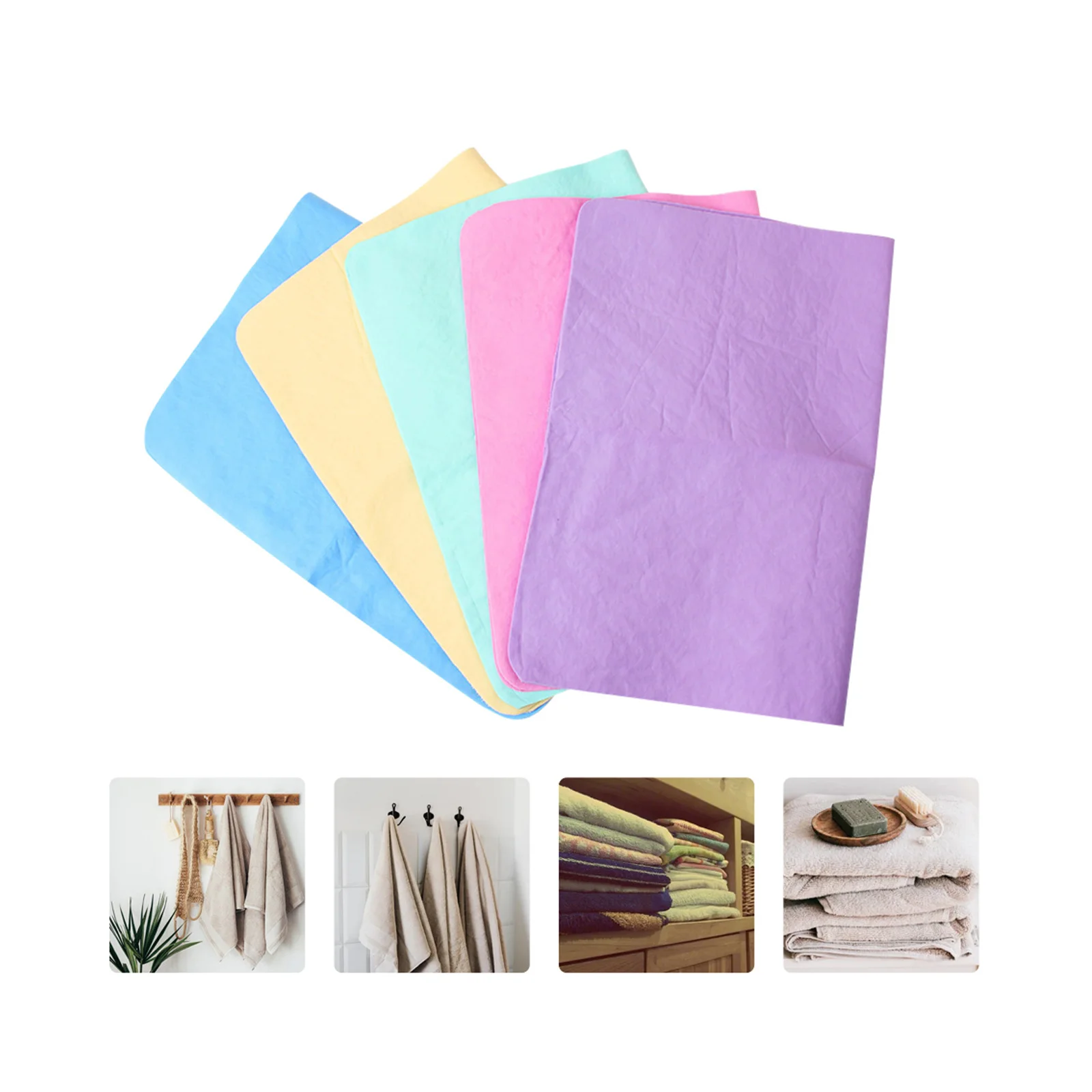 

5Pcs Pet Towel Tenacity Strong Pulling Resistance Ultra Absorbent Bathing Towel for Small Medium Cats Dogs Cat Towels Bath