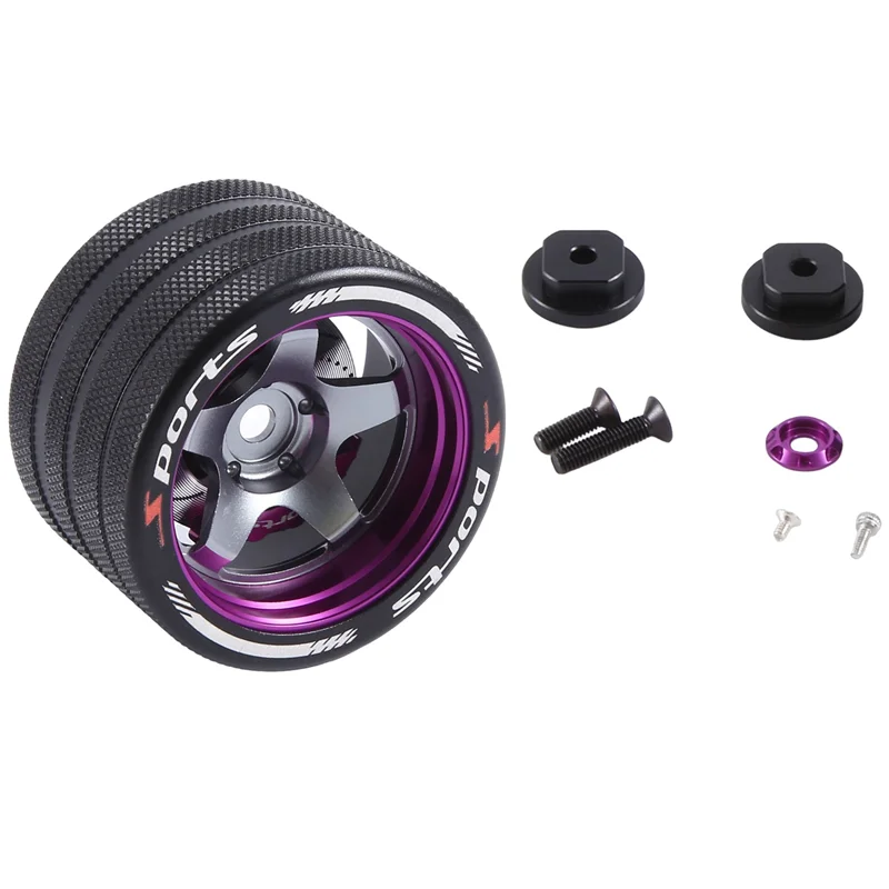 

【Срочная распродажа】для SANWA MT4/FUTABA 4PX/Flysky NB4/KO EX Next/WFLY X9 с дистанционным управлением, универсальный металлический маховик, руль из искусственной кожи