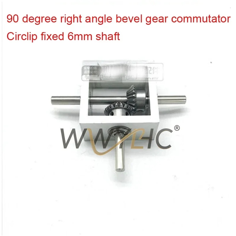 90-degree Right-angle Drive Reversing Bevel Gear Box Aluminum Frame Micro-miniature Angler 1 To 1 T-type Mechanical Module