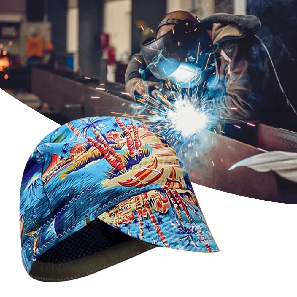 Welder Work Cap Anti-scalding Flame Resistant Welding Hat Welding Protective Hats Head Protective Cover Welder Protection Hat