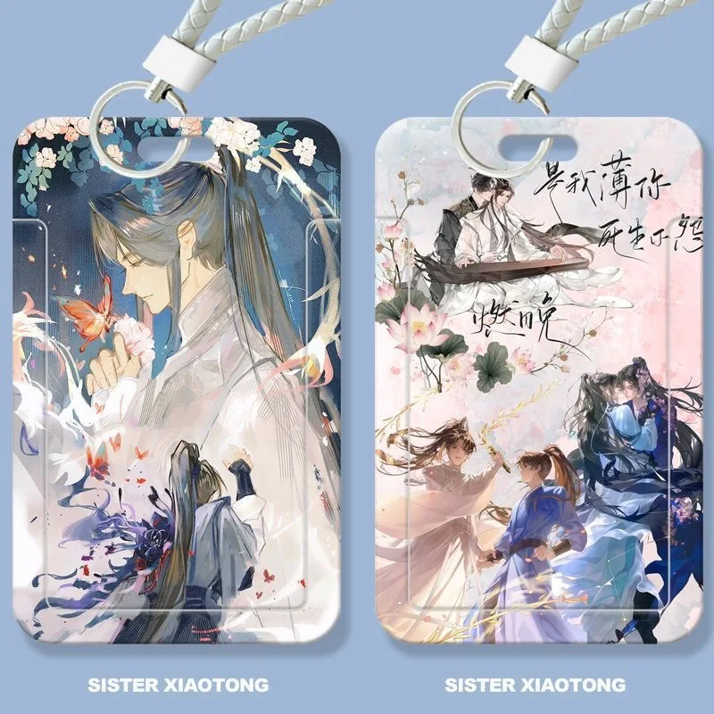 Erha and his white cat master student cosplay slide cover card holder ID protection case collection gift