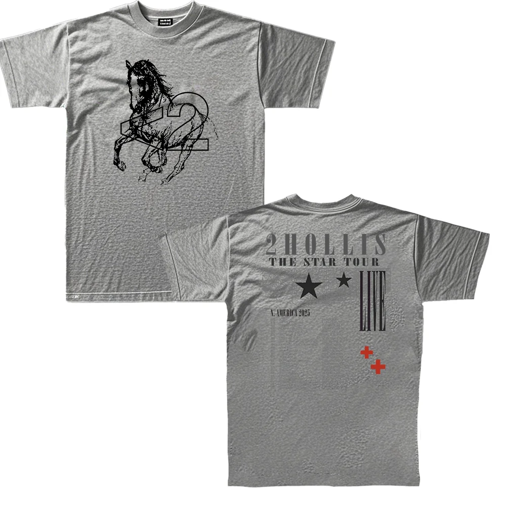 2025 2hollis The Star Tour 2025 Merch T-shirt Short-Sleeved Unisex