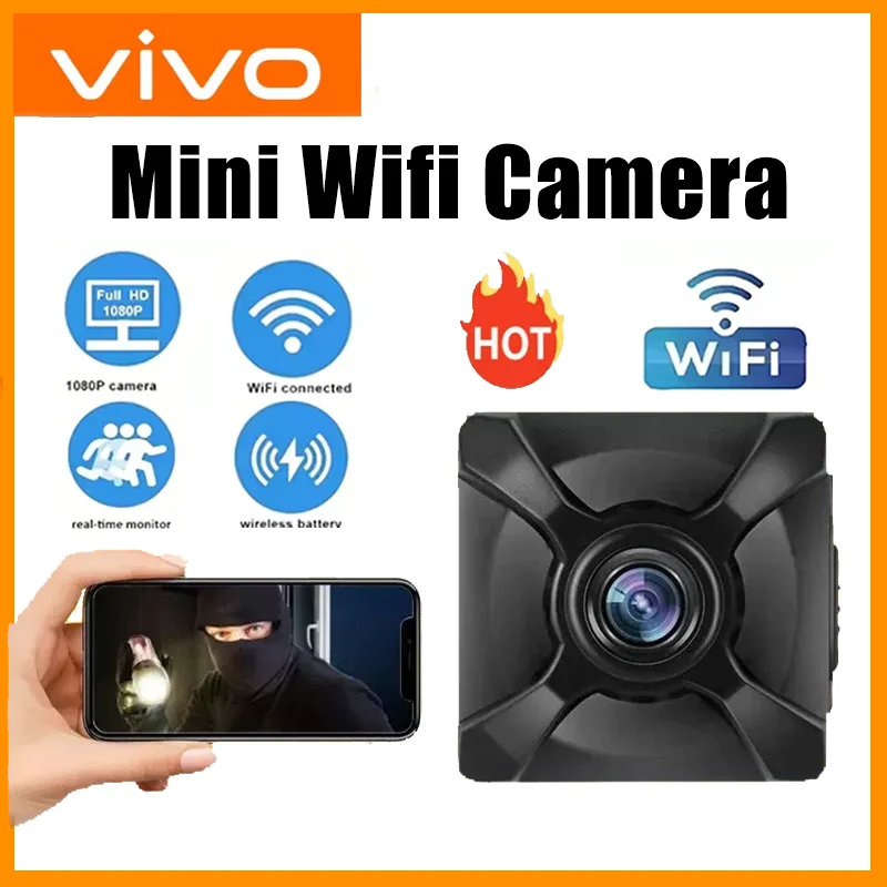 VIVO X5 1080P كاميرا لا سلكية صغيرة واي فاي IP/AP مراقب عن بعد بطارية قابلة للشحن كشف الحركة كاميرات الفيديو المحمولة المنزل