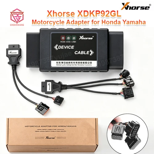 Xhorse XDKP92GL Motorcycle Adapter for Honda Yamaha for VVDI Key Tool Plus, Key Tool Max Pro and Key Tool MIDI
