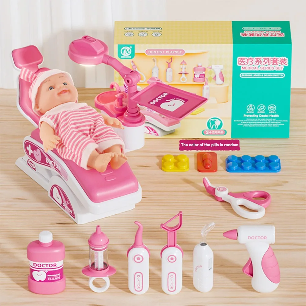 Neue Langlebige Kunststoff Arzt Spielzeug Set Pretend Spielen Simulierte Medizinische Kit Spielzeug Zubehör Geschenke Krankenhaus Dental Spielen Geschenk Für Kinder