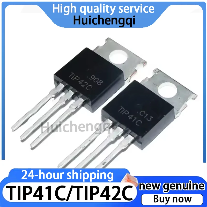 10PCS Original Genuine TIP41C TIP42C Direct Insertion TO-220 Power Transistor Transistor