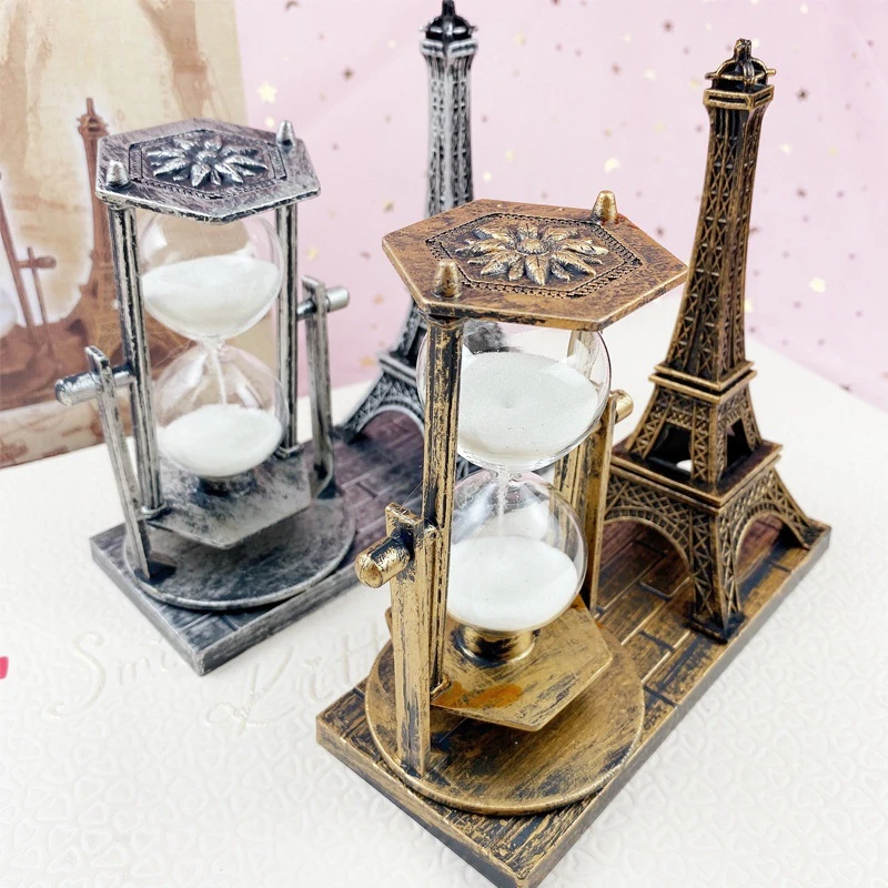 

Creative Student Gift Antique Quicksand Tower Ornament Student Gift White Hourglass Gift Desktop Ornament