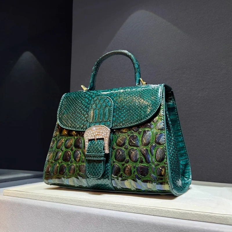 Luxury Brand 2025 Women's Bag Crocodile Leather New Handbag Shoulder Cross Body Bags for Women Сумка Женская - Image 2