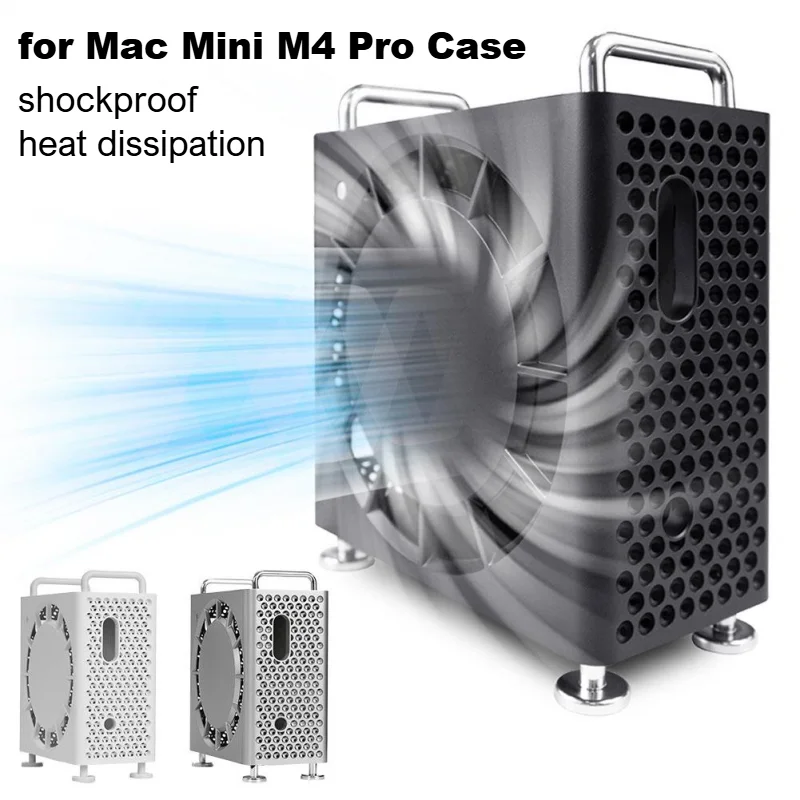 

Портативный защитный чехол для Apple Mac Mini M4Pro, противоударный твердый чехол из АБС-пластика для хранения, защитная коробка с защитой от царапин и рассеивания тепла