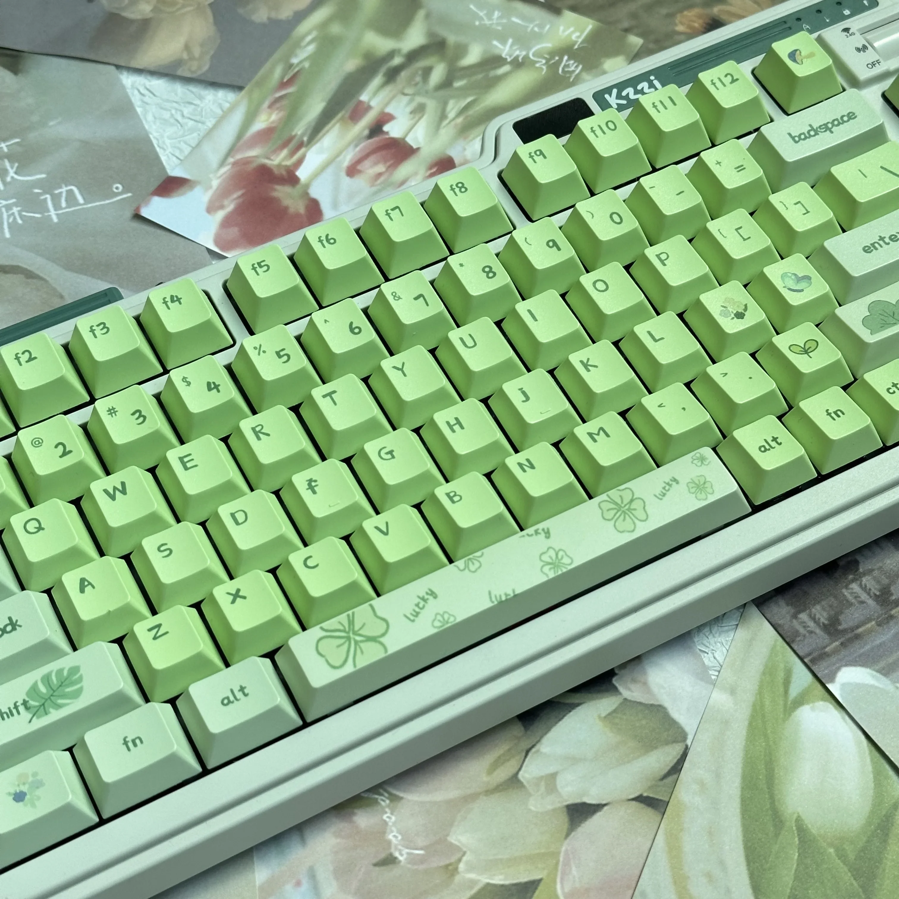 With mechanical keyboard hope brother original high-content PBT material hot sublimation keycap