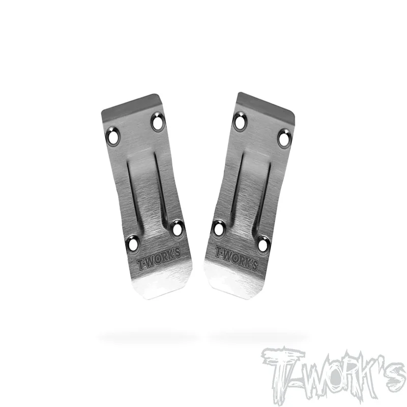 Original T funciona TO-235-SRX4-G3 Protector antideslizante de chasis delantero de acero inoxidable (serpiente SRX4 GEN3) 2 piezas. Pieza profesional de control remoto