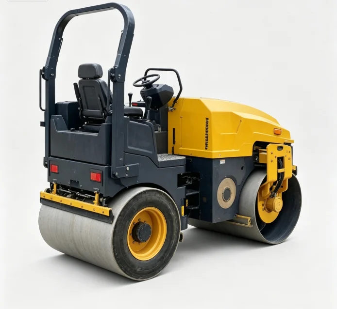 Double Drum Vibratory Ride-on Road Roller Hydraulic Compactor For Asphalt Paving Subgrade Soil Compaction Works