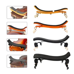 Violin Shoulder Rest for 4/4-1/8 size with Collapsible Height Adjustable Feet Comfortable Foam Pad Maple/Titanium Alloy