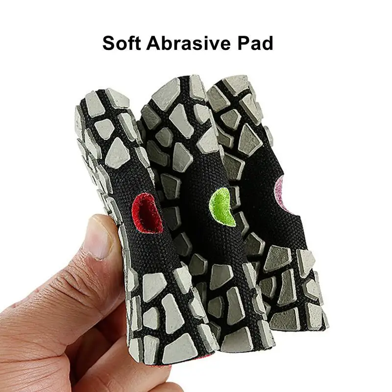 4 Stück 4-Stufen-Diamant-Polierpads 3 Zoll 4 Zoll Trockenpolierpads für Granit, Marmor, Quarzstein, Arbeitsplatten, Fliesen Polierpad – Detail 6