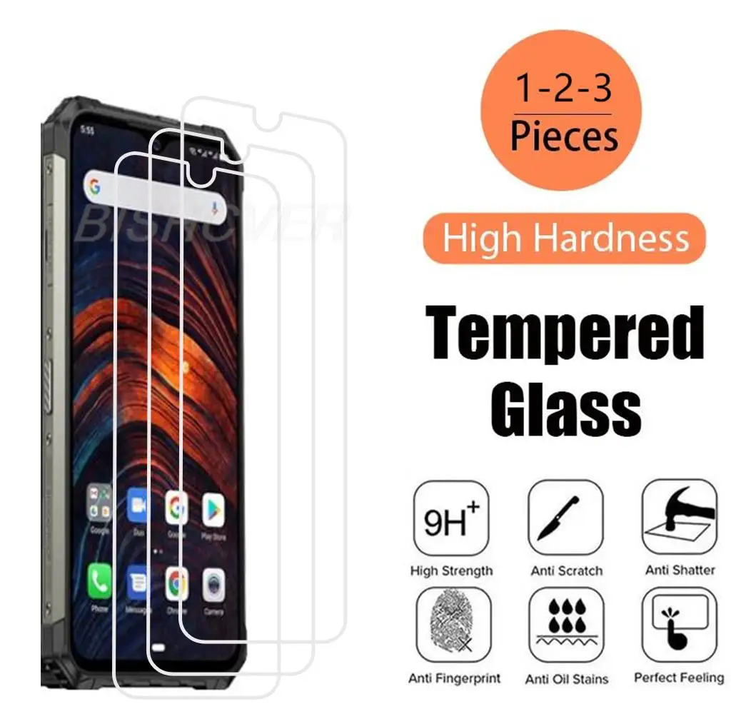 For Ulefone Armor 7 6.3" HD Tempered Glass Protective On For For Ulefone Armor 7E Screen Protector Film Cover