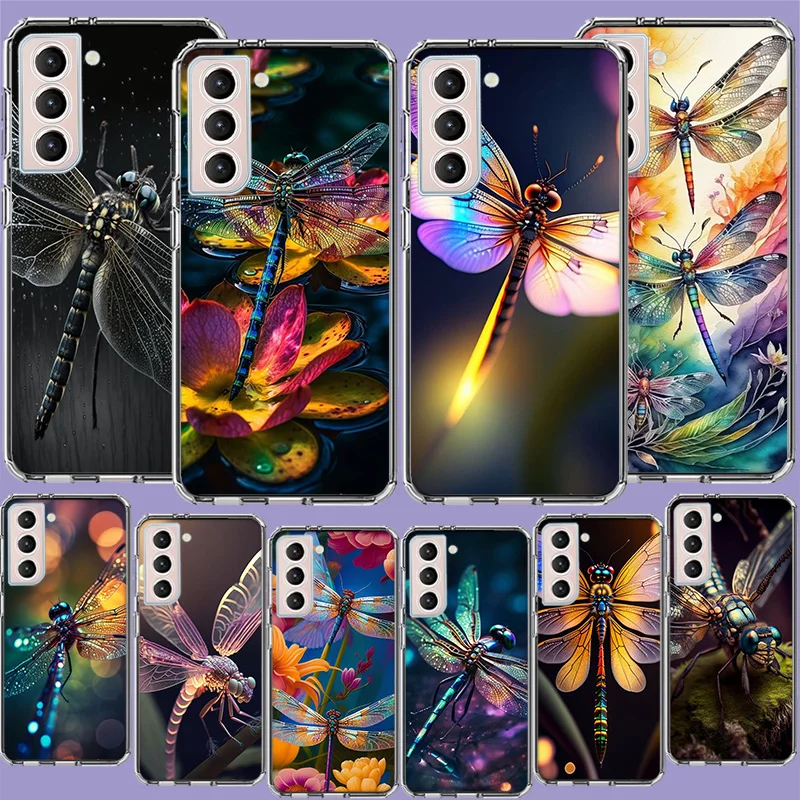 Dragonfly Texture is Realistic Phone Case For Galaxy A15 A25 A35 A55 Samsung A10 A20E A30 A40 A50 A70 A11 A21S A31 A41 A51 A71 A