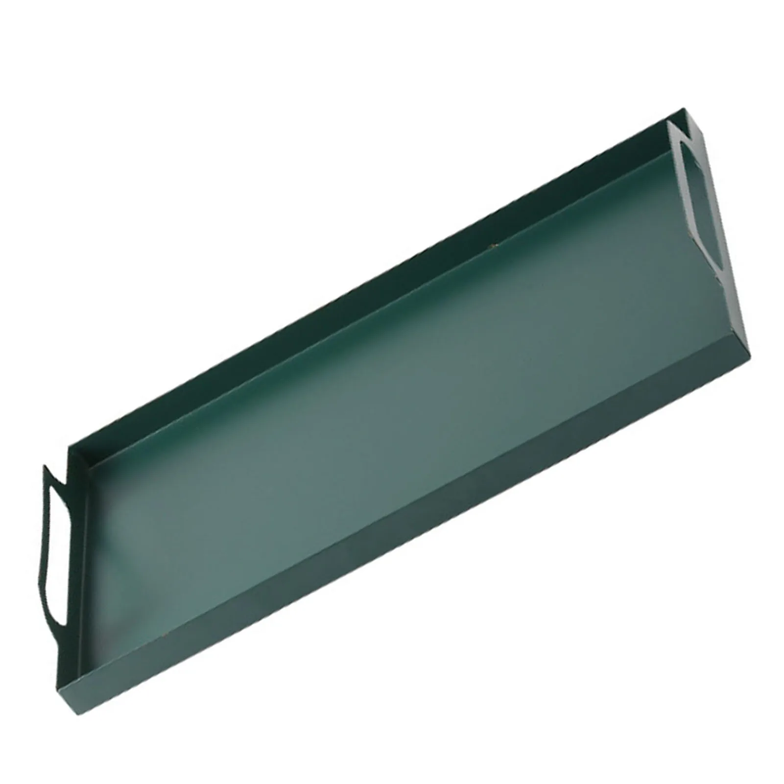 

Iron Rectangular Serving Tray Multifunction Premium Durable Serving Tray for Table Top Desk Cupboard