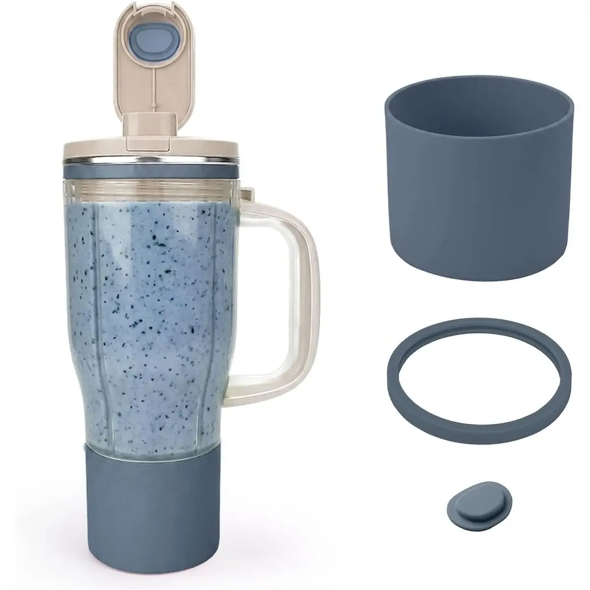 update. Accessories for Ninja Blendboss DB351BL Blender Cup with Silicone Tumbler Boot & Spill Stopper & Sealing Ring