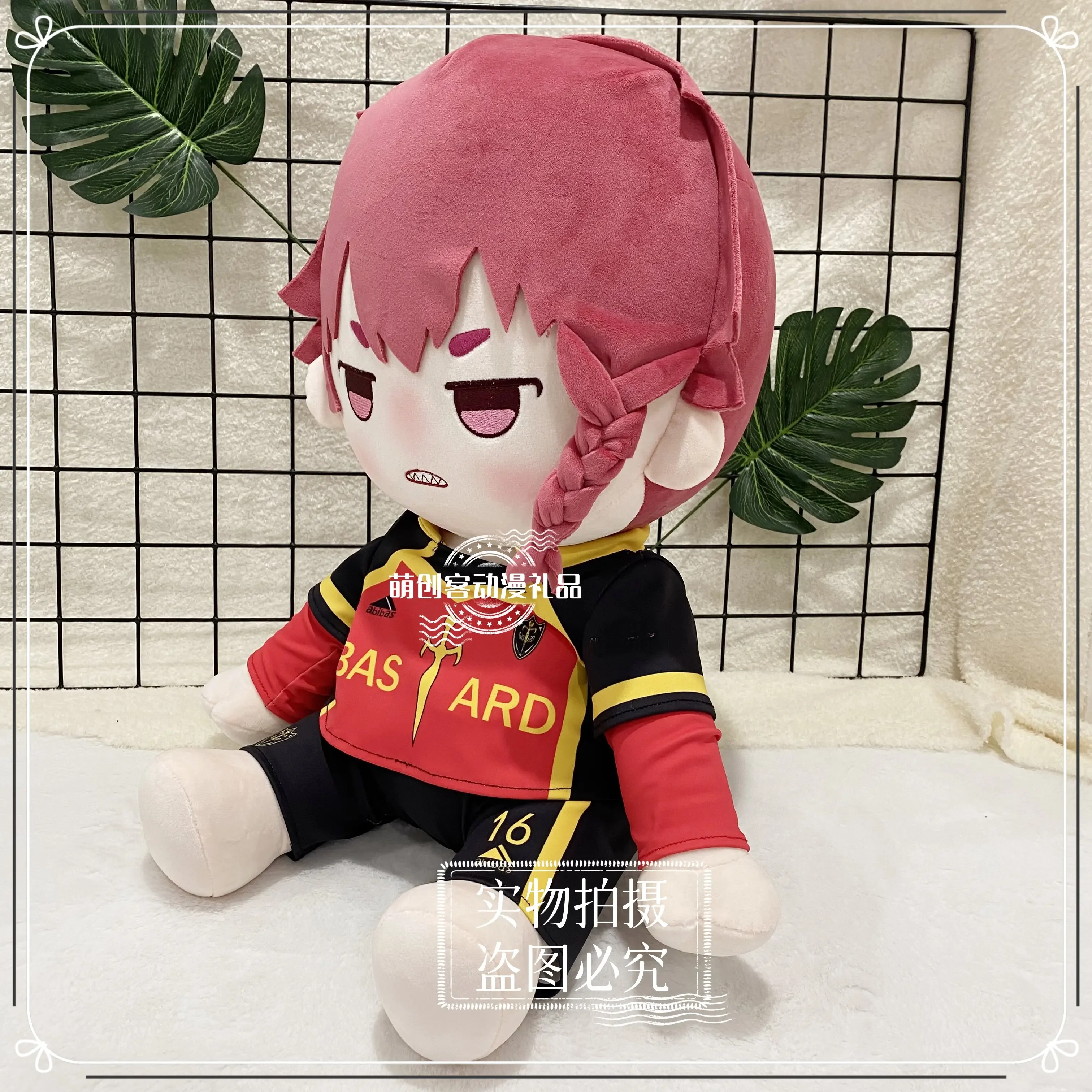 BLUE LOCK Kurona Ranze Anime Cosplay Soft Sitting Posture Plush Doll Body Change Clothes 40CM Pillow Stuffed Toy Adorable Gift